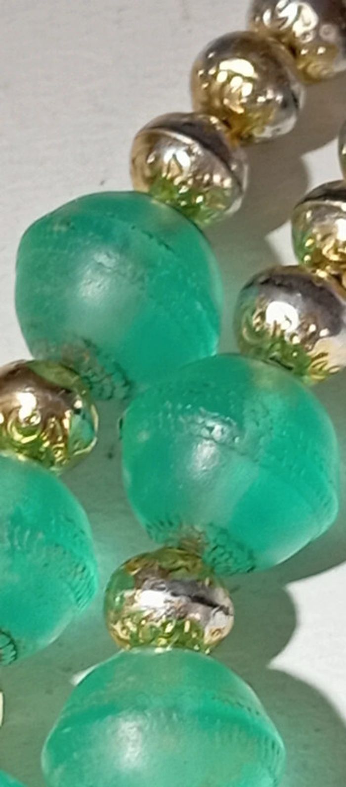 Collier grosses perles transparentes - photo numéro 9