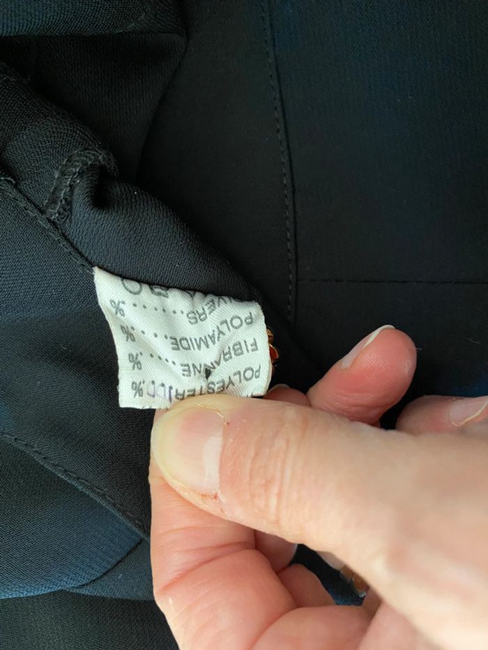 Jupe vintage Partypris Paris noire plissée taille 40/42 fabrication française - photo numéro 13