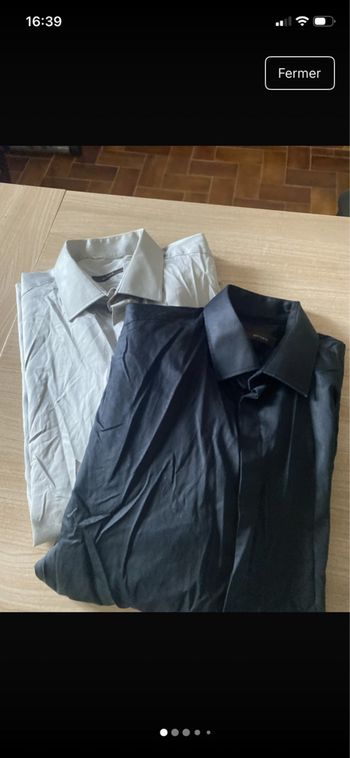 Lot 2 chemises homme Brice