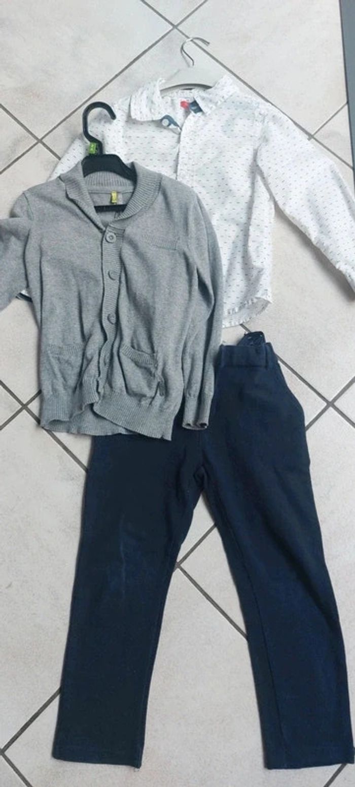 Lot cérémonie 5 ans short pantalon chemise polo - photo numéro 5