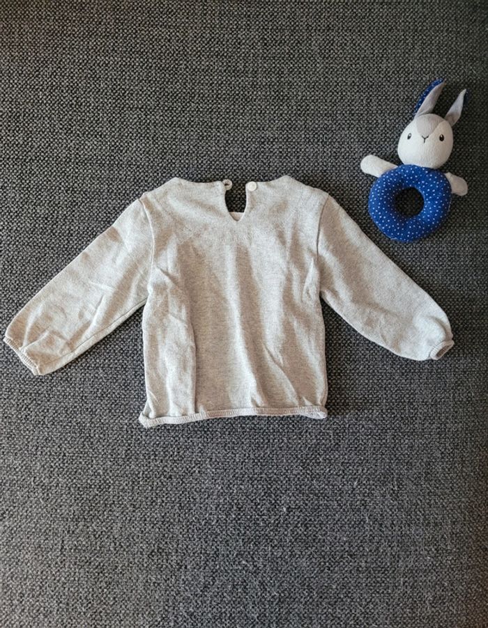 Lot 4 gilets/pulls fille 9 mois - photo numéro 8