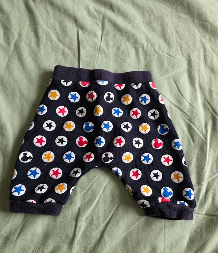 Lot Disney Baby Sarouel Noir & Barboteuse Rayée Gris 3 mois - photo numéro 8