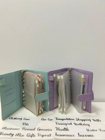 Lot de 2 budget planner