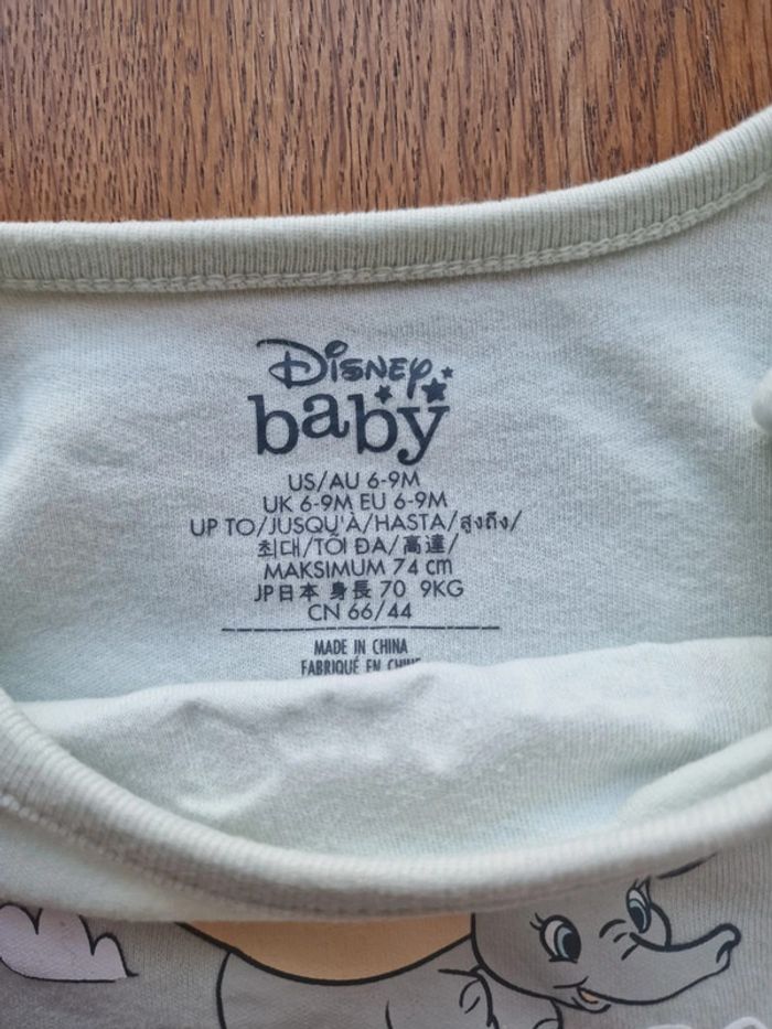 Lot de 3 boddies coton Disney store manches longues - photo numéro 3