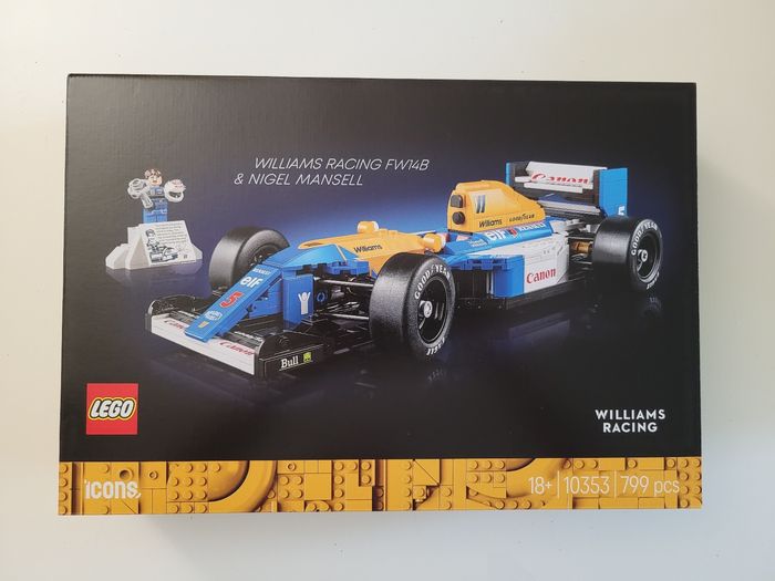 LEGO Icons 10353 - Williams Racing FW14B et Nigel Mansell
