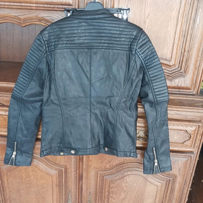 Simili cuir noir taille 38 /m orange d ' or - photo numéro 3