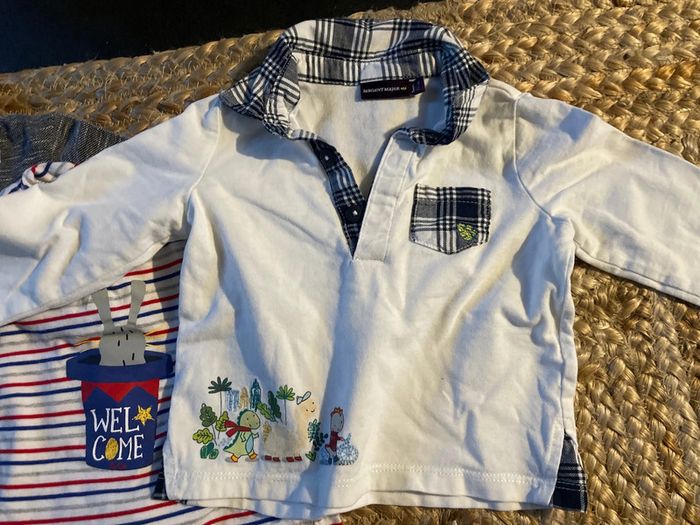 Lot de 4 t shirts manches longues 9 mois - photo numéro 2