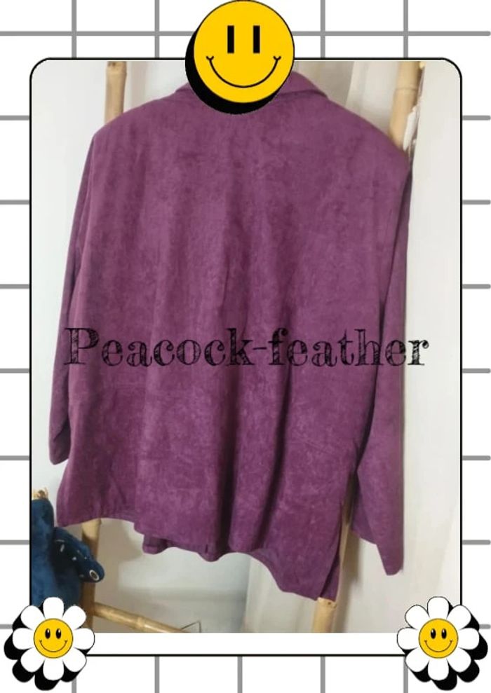 Veste daim prune Daxon 56 neuve - photo numéro 11