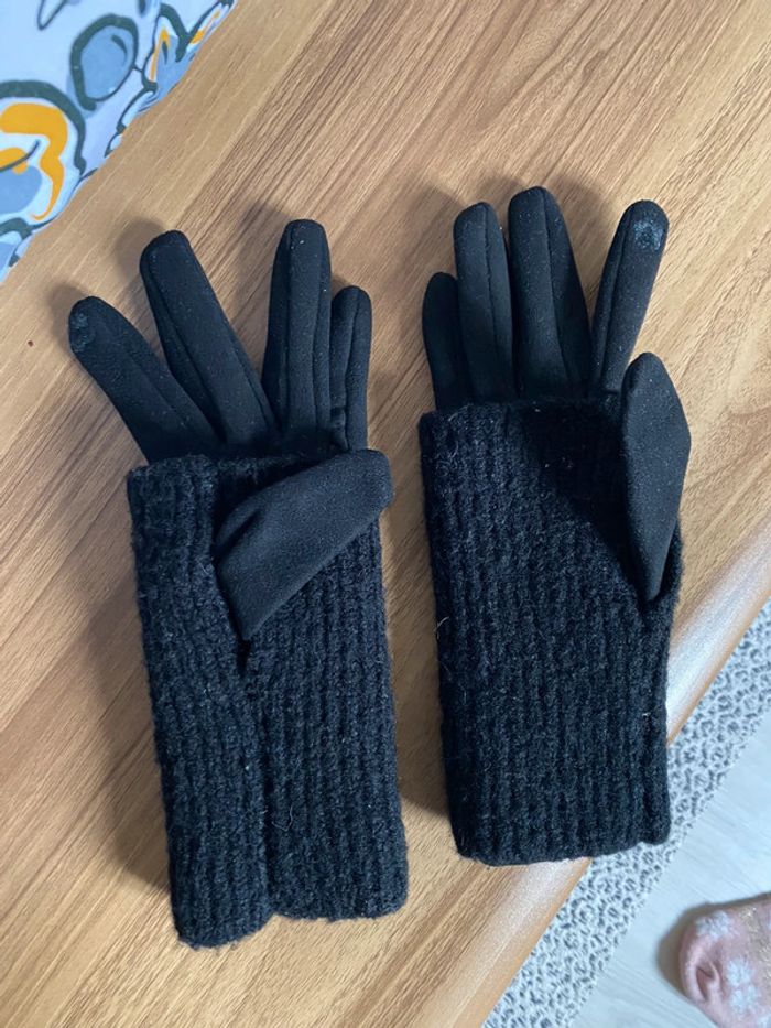 Gants-mitaines avec doigts tactiles - photo numéro 2
