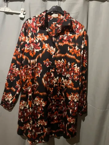 Tunique robe motif automnale