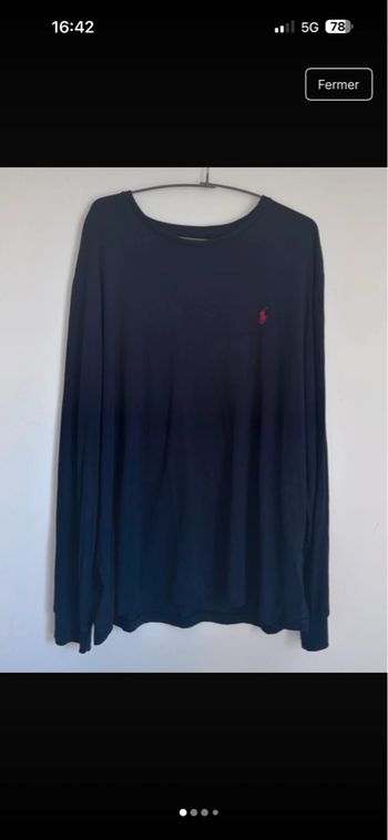 🐎 Tee shirt à manches longues homme Ralph Lauren Taille XL - état proche du neuf