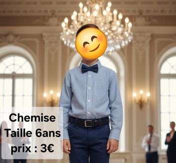 Chemise manches longues taille 6 ans H&M