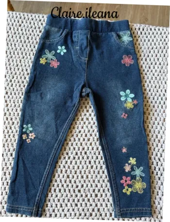 🛑 pantalon jean élastique 🛑 18 mois