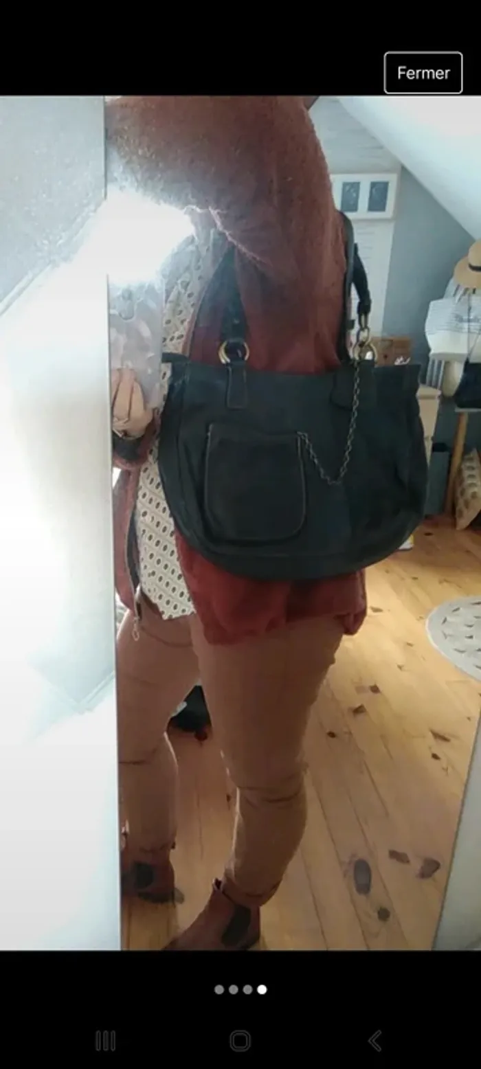 Sac en cuir brun - photo numéro 4