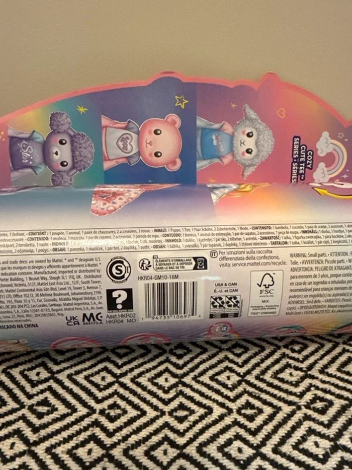 Barbie -Poupée Cutie Reveal Ourson Rose 10 surprises - photo numéro 2