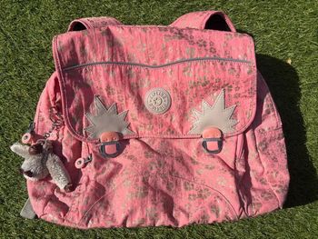 Cartable Kipling rose à motif