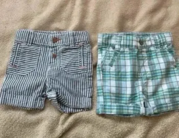 Lot de 2 shorts garçon obaibi 3 mois