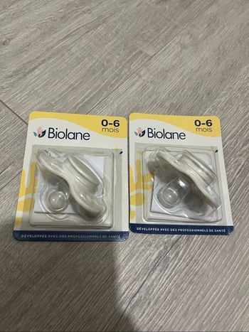 Tétines 0-6 mois  biolane