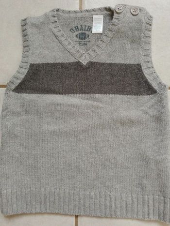 Gilet garçon sans manches Obaïbi 12 mois