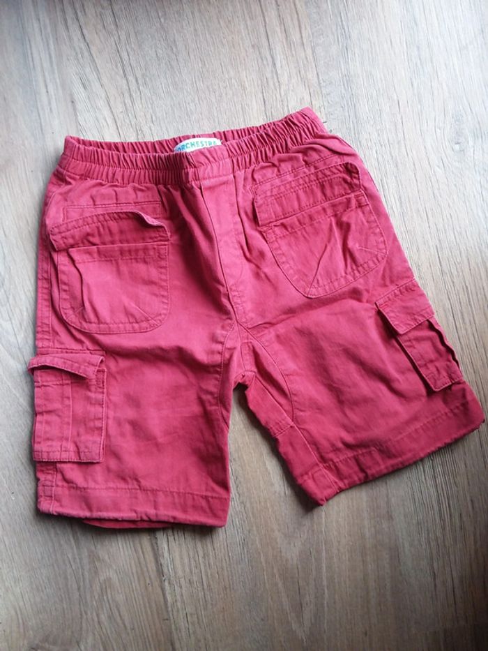 Bermuda rouge 12 mois