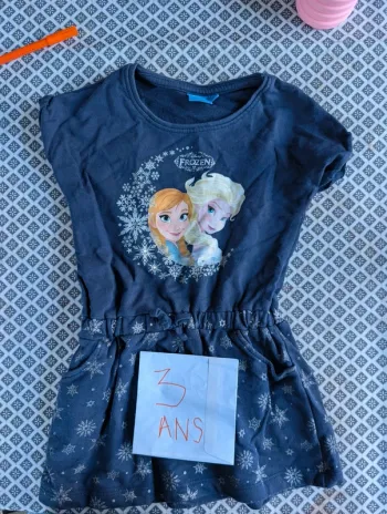 Robe reine des neige bébé fille 3 ans