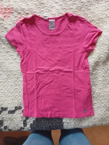 Tee shirt rose fuchsia