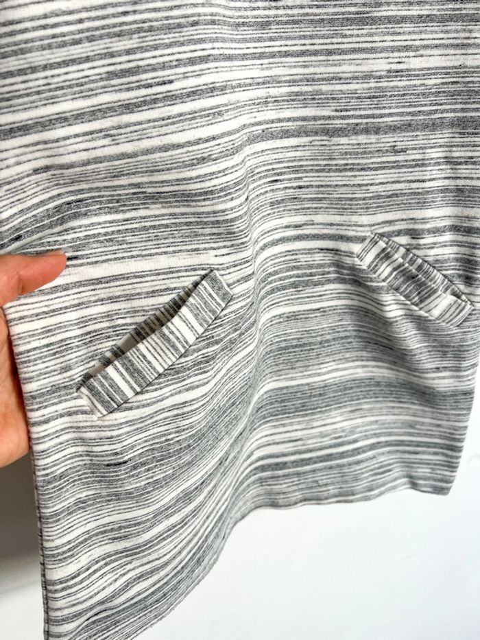Robe coton 6-7 ans Zara gris et blanc - photo numéro 2