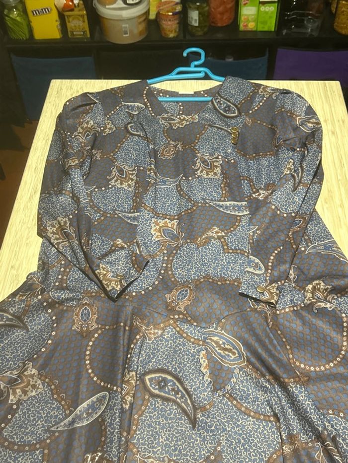 Jolie robe d hiver vintage kitsch mi longue 42 44 - photo numéro 6