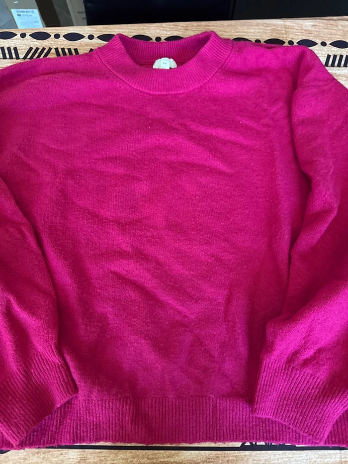 Pull rose fuchsia femme - photo numéro 2