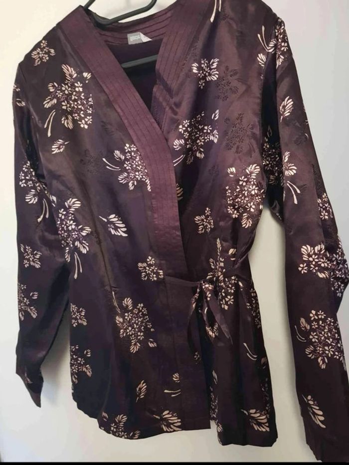 Kimono  satiné  doublé polaire taille 34 36 - photo numéro 4