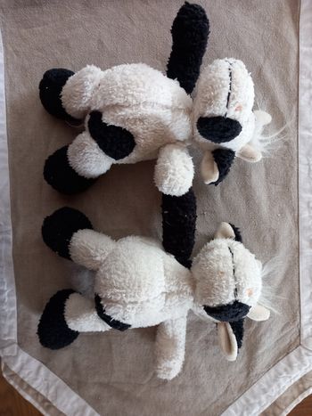 Lot 2 peluches vache
