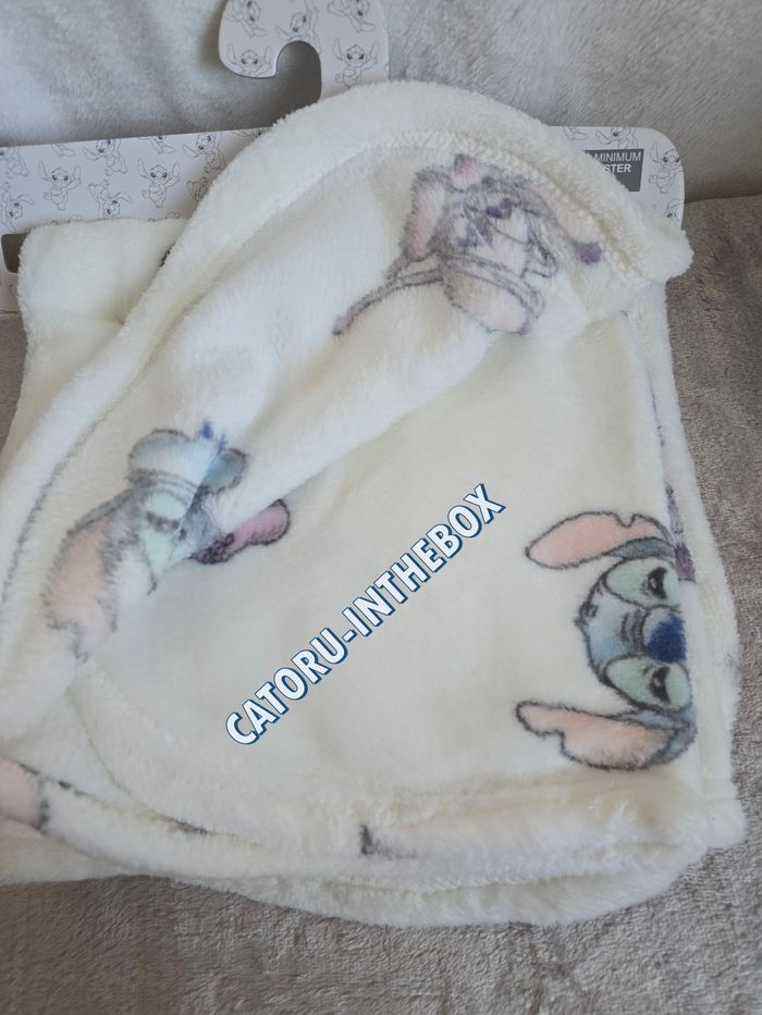Couverture pour bébé / Blanket Disney Baby Stitch & Angel - photo numéro 4