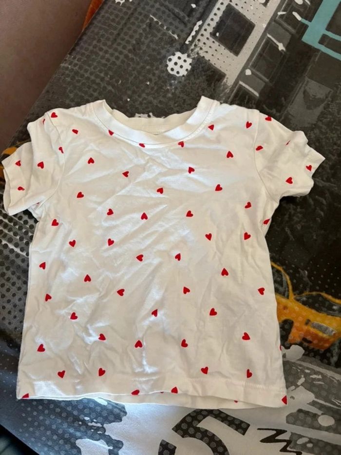 T-shirt motif cœur