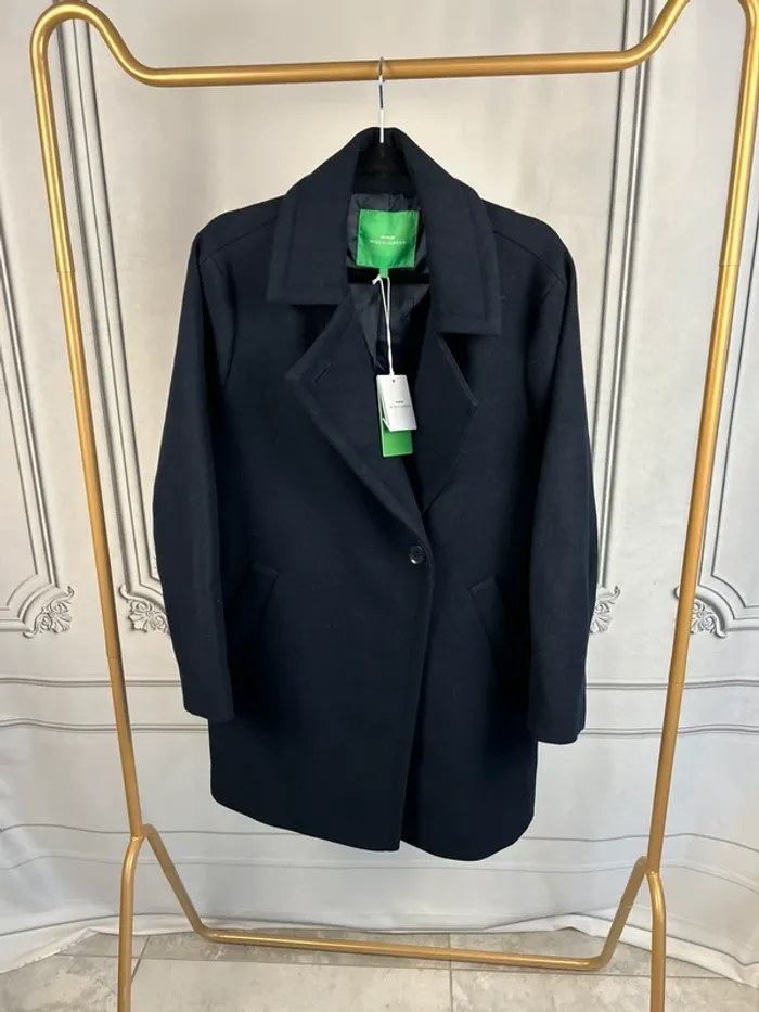 Manteau long Marine Mise au Green T.1 / S neuf