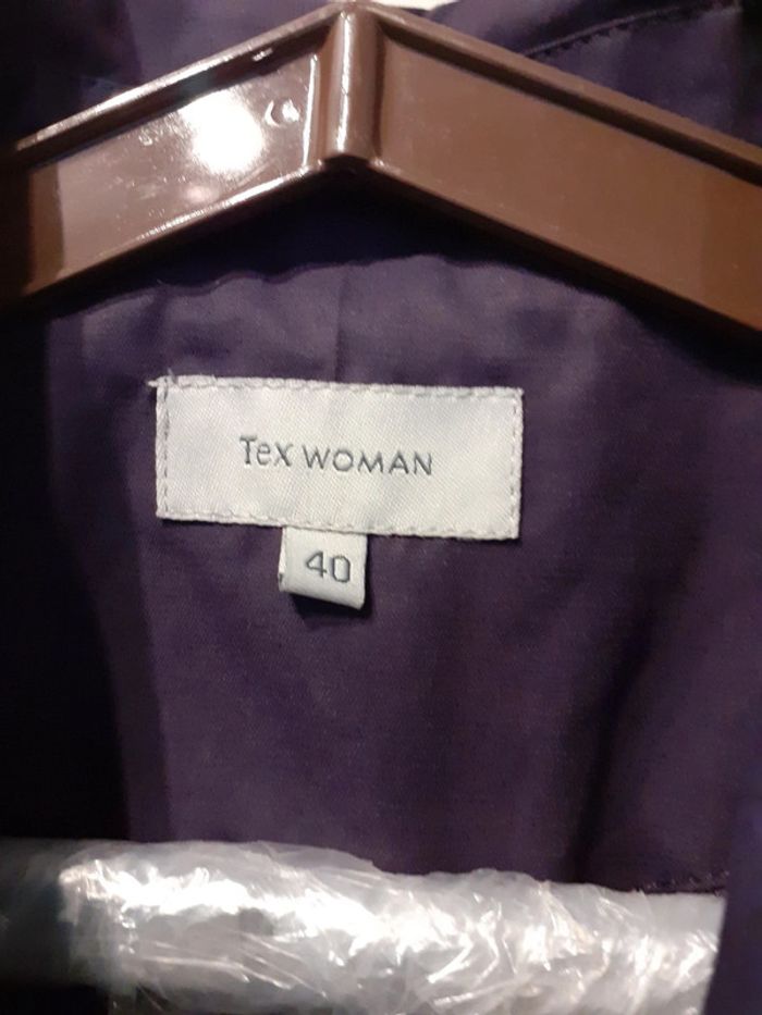 Trench violet  taille 40 tex woman - photo numéro 10