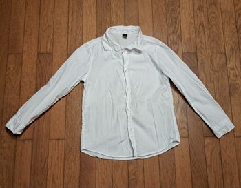 Chemise blanche manches longues 8 ans garçon