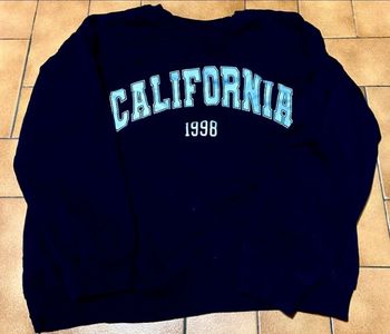 Sweat couleur noir motif california taille s neuf