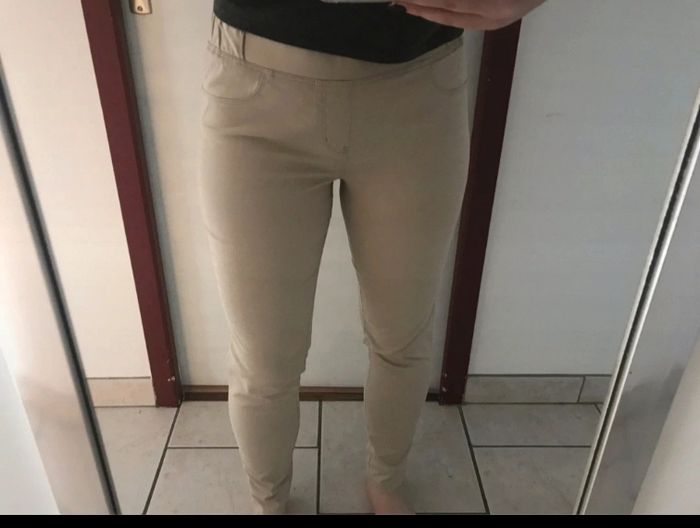 Pantalon beige femme - photo numéro 4