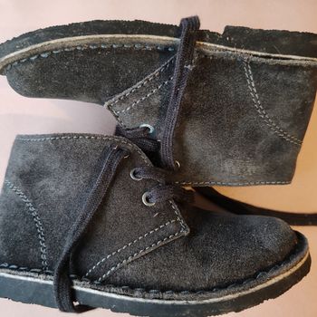 Chaussures bébé DPAM en cuir gris – pointure 25 – très bon état