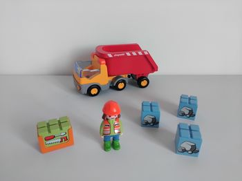 PLAYMOBIL 123 Camion Benne de Chantier 70126 Junior Complet 🚚