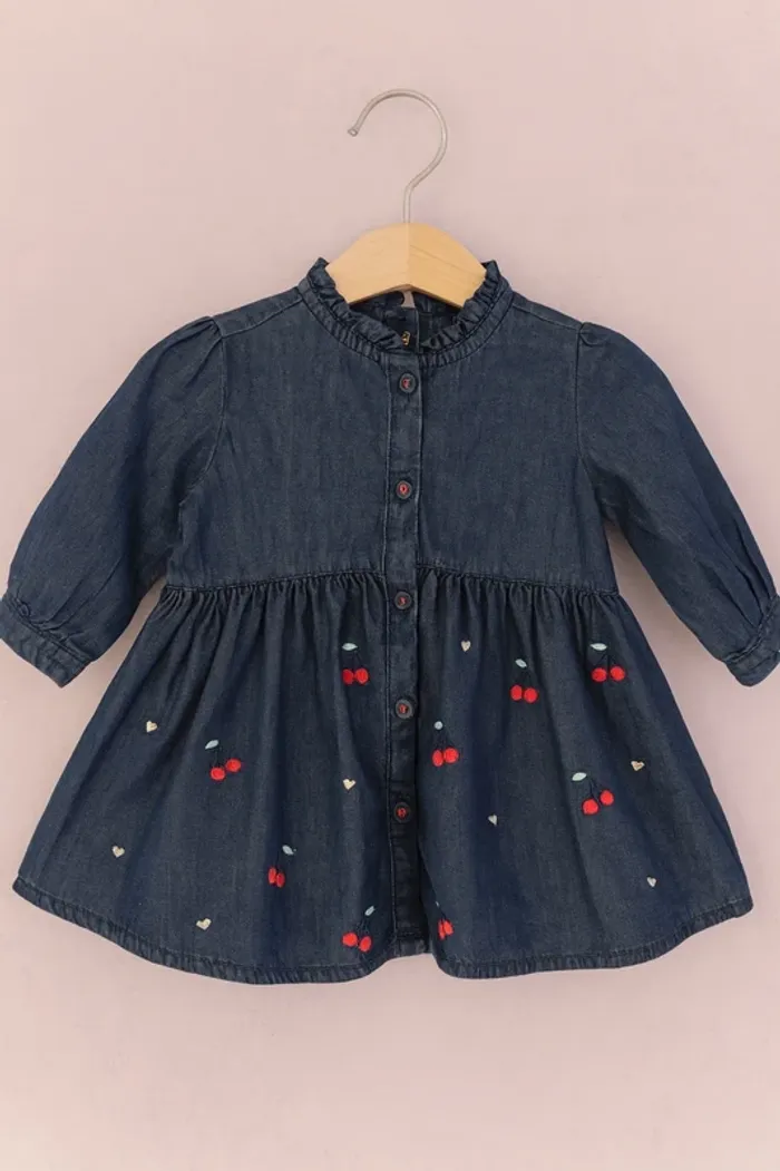 Robe en jean bébé fille Taille : 6 mois Orchestra