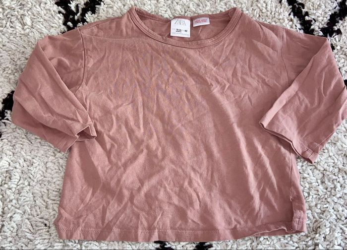 Tshirt ml Zara 18/24 mois Zara - photo numéro 1