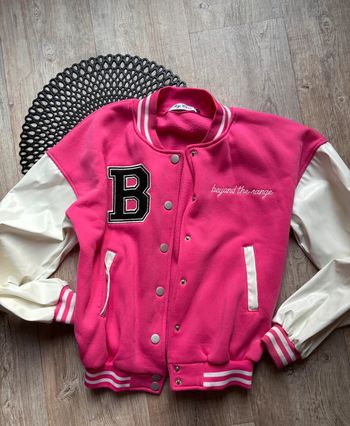Bombers veste fille rose