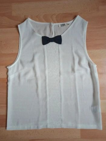 Top débardeur molly Bracken taille s/m noeud papillon noir