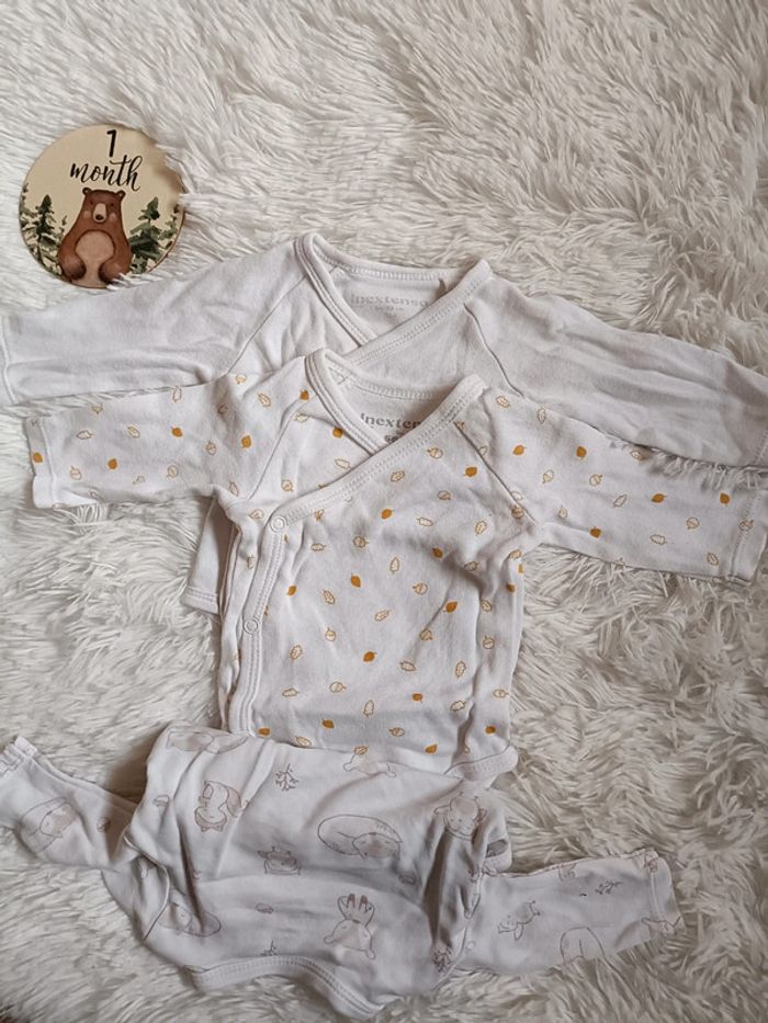 Lot de 3 bodys 1 mois - photo numéro 2