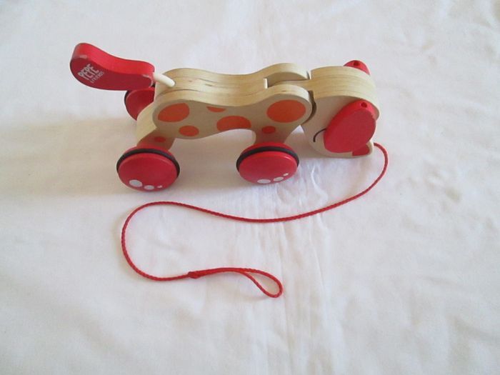 Chien en bois à tirer - photo numéro 2