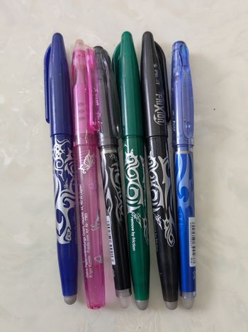 Lot de 6 stylos  effaceurs Frixion  Pilot