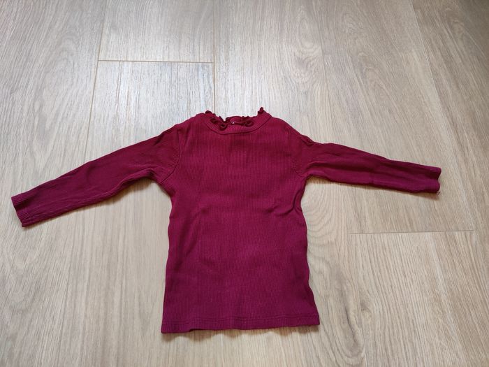 Lot t-shirts manches longues fille 12 mois - photo numéro 5