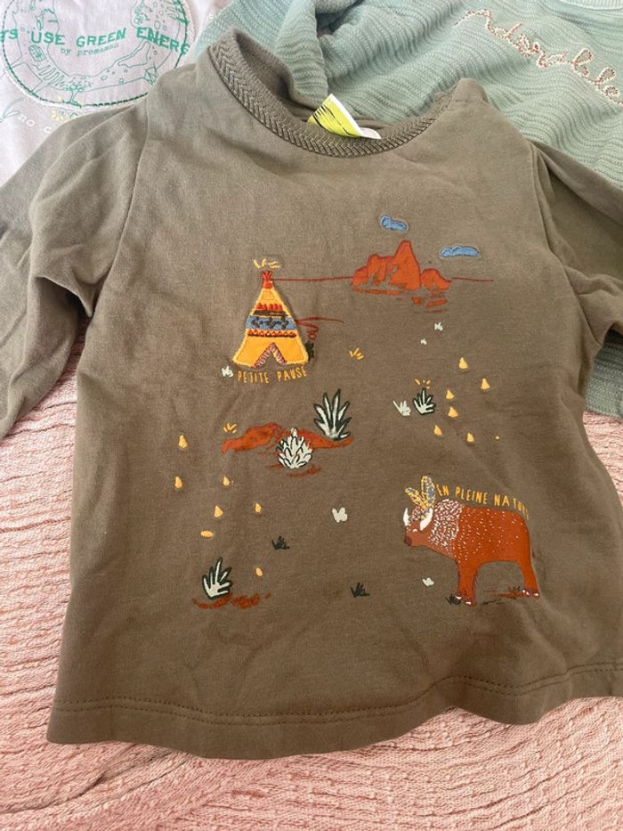 Lot tee shirt 6 mois - photo numéro 2
