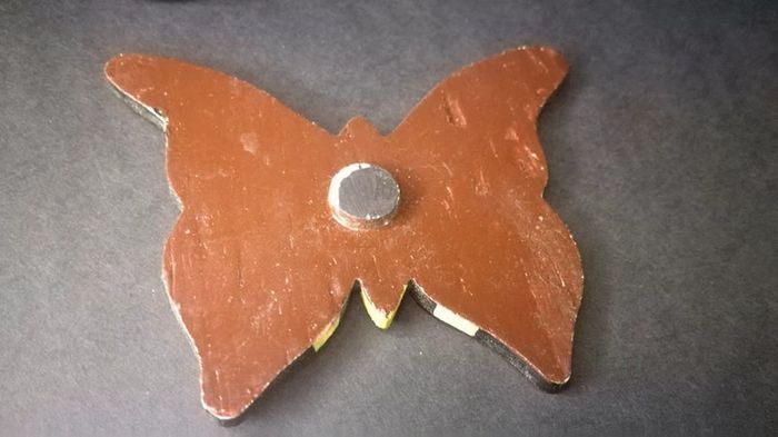 magnet papillon en bois - photo numéro 3